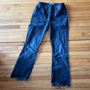 Madewell Black Ankle Cropped Jeans